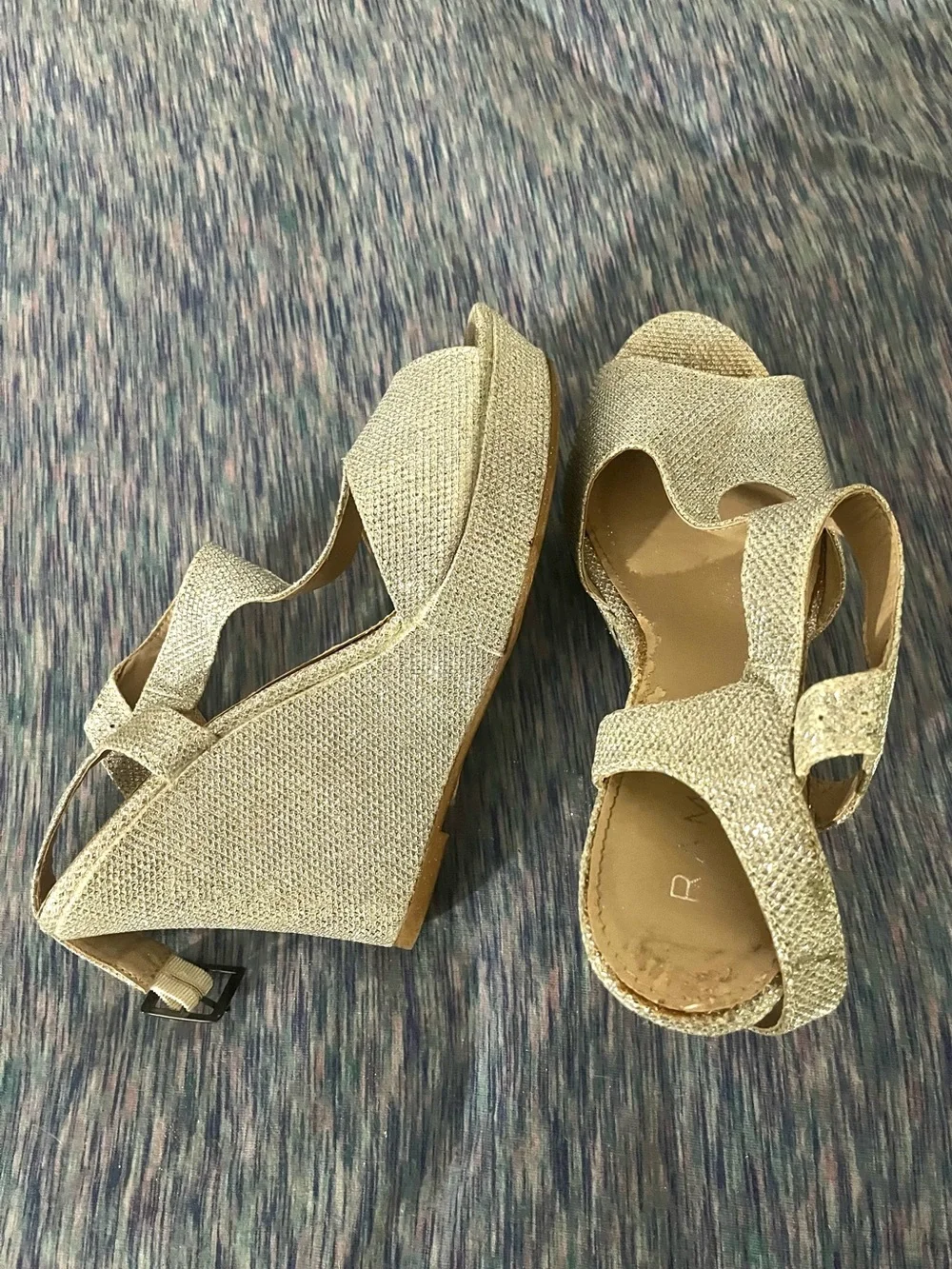 🪩 Rampage Candela sparkly wedge heel 🪩 women’s size 8